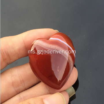 Batu Agate Striped Semulajadi